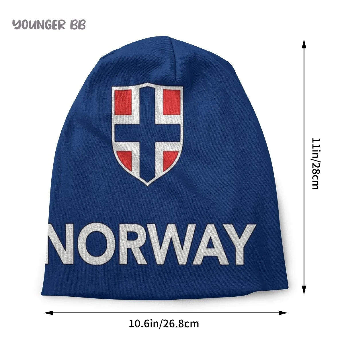 Gorro de punto con bandera de Noruega para hombre y mujer, gorro cálido de invierno con bandera de Noruega, gorros elásticos térmicos