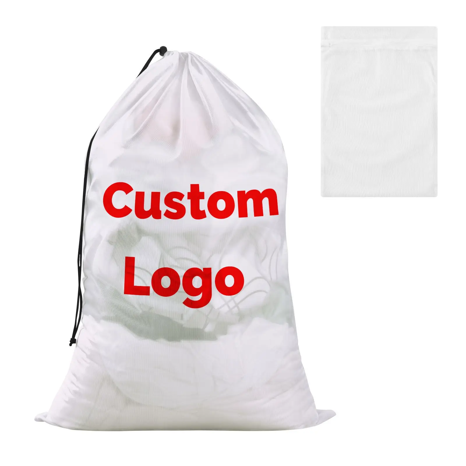 Large Laundry Bag Polyester Clothes Toys Storage Bag Printing Fabric Drawstring Duffle Bag Dirty Clothes Organizer Bags Custom