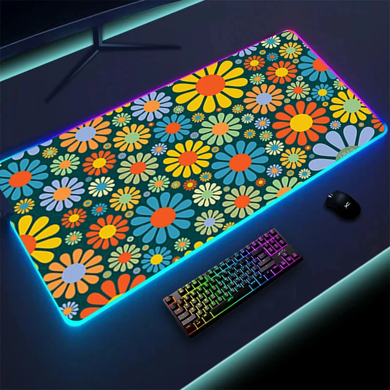 

Xxl Mice Pad Street Game Mats RGB Office Accessories Led Large Mouse Pad 90x40CM Gaming Desk mat Gamer Mause Anime Rubber Pads