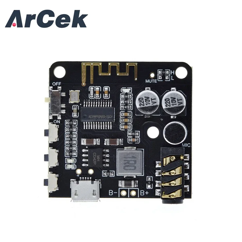 Mini Bluetooth 5.0 MP3 Decoder Board Audio Receiver MP3 Lossless Player Wireless Stereo Music Amplifier Module