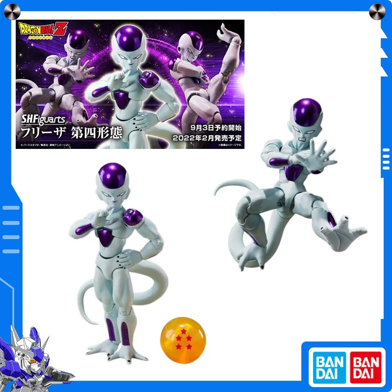 

Original Bandai Dragon Ball S.H.Figuarts Frieza Fourth Form Anime Action Figure Assembly Model Collect Ornament Festival Gift