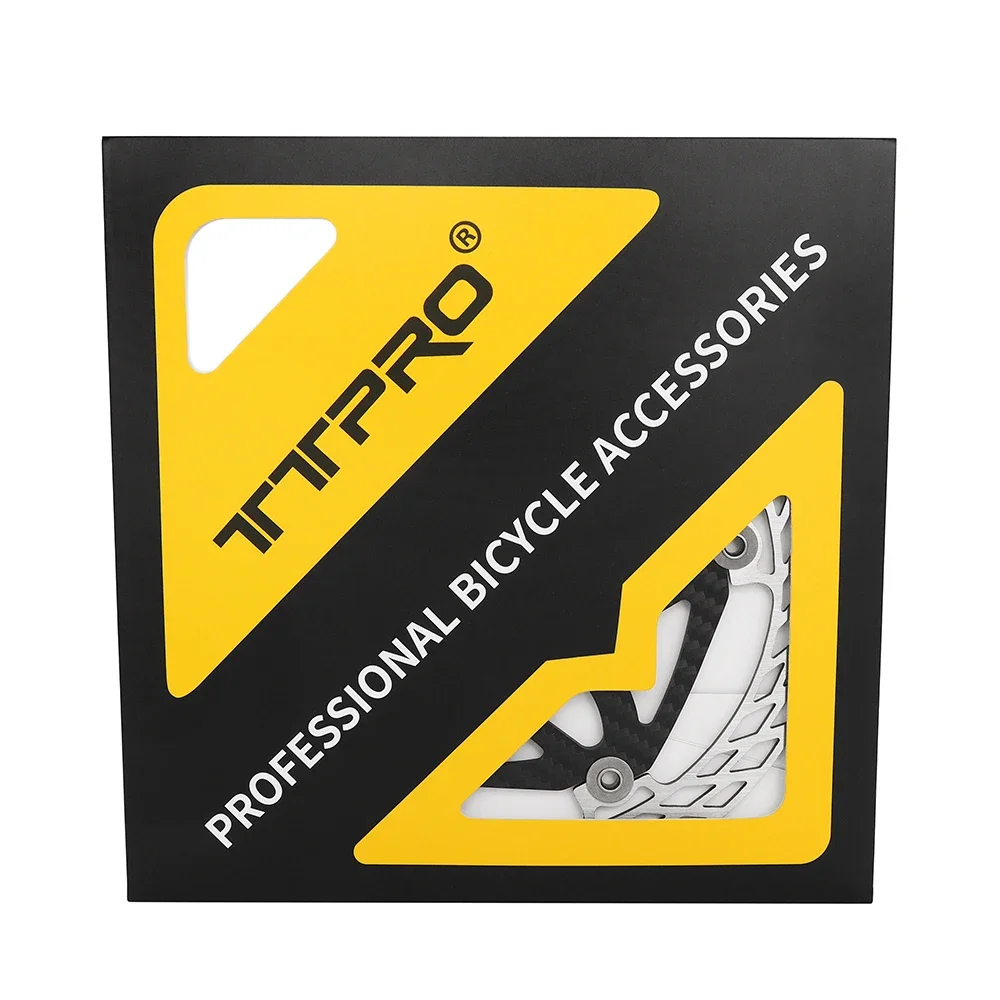 TTPRO Ultraleichte Fahrrad-Scheibenbremse aus Kohlefaser 140mm 160mm 180mm mit 6-Bolzen-Rotoren für MTB Rennrad Scheibenbremse – Detail 4