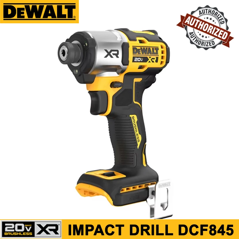 DEWALT DCF845 20V MAX 3-Speed Impact Drill 1/4 in Hex Chuck for Driving Large-Diameter Screws Dewalt DCF845N Impact Driver