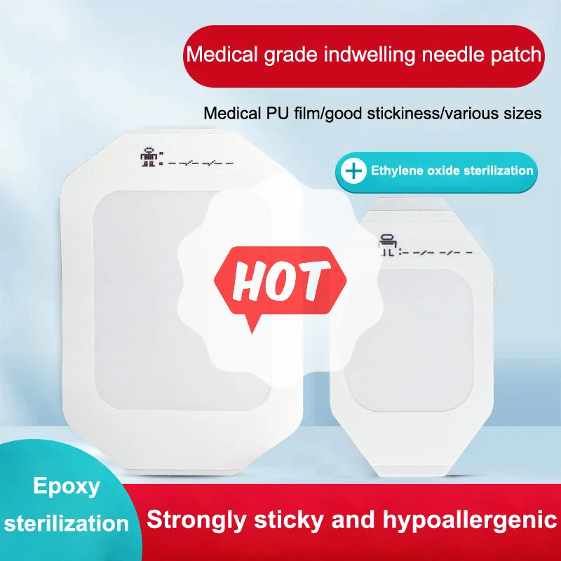 1/5 szt. Medyczny wodoodporny opatrunek na rany, folia PU, oddychający, sterylny, naklejka do mocowania igły do infuzji i cewnika.