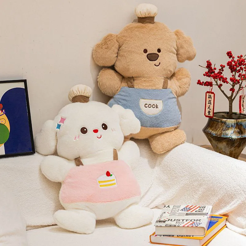 

Cute Dessert Baking Series Plush Toy Kawaii Chef Rabbit Dog Stuffed Animal Doll Soft Pillow for Kids Gift for Girls Friends