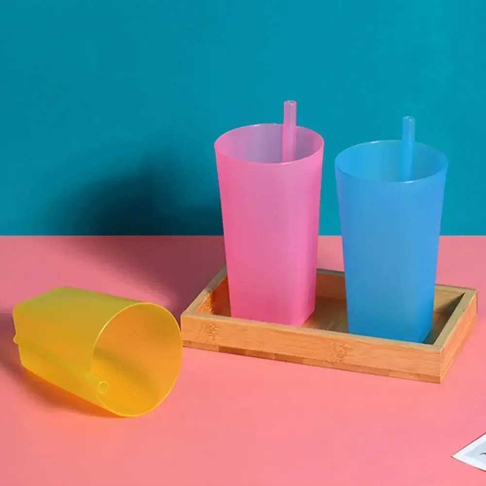 

360ml Great Straw Cup Multipurpose Large Capacity Integrated Measuring Straw Drink Jug Juego Tazas De Cafe Y Plato