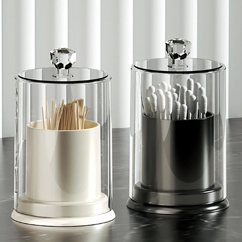 1pc Toothpick Dispenser Storage Bucket Portable Toothpick Holder Pocket Room Convenient Toothpick Life Box Room Living Home