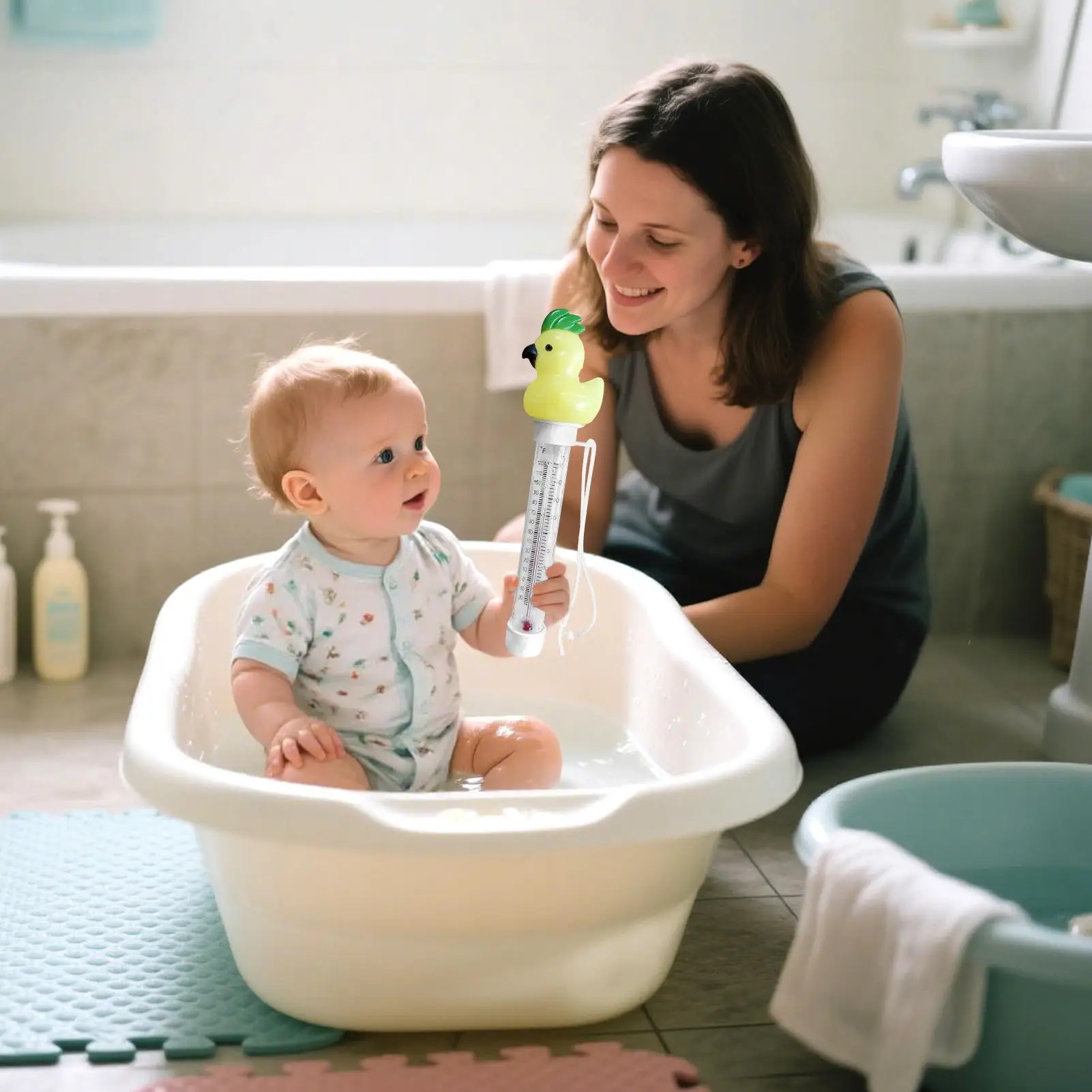 مقياس عائم لحمام السباحة الكرتون مقياس درجة الحرارة العائمة مستشعر درجة الحرارة الدقيق أدوات مقاومة للماء للسباحة في الأماكن المغلقة في الهواء الطلق