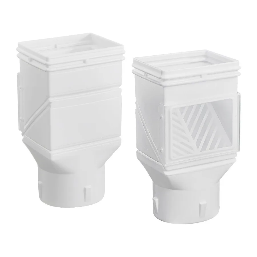 

Gutter Downspouts, Downspout Diverter Rainwater Collection System Fits for 2x3 or 3x4 Inch Standard Inlet and Φ4inch Outlet,
