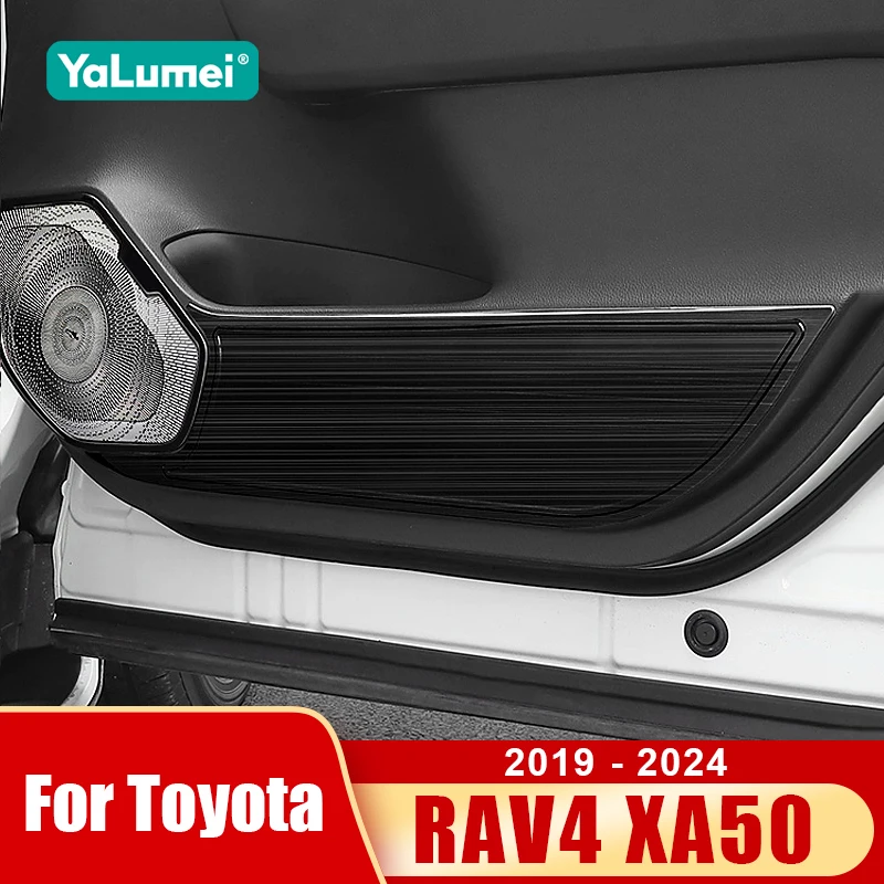 

Защитная накладка на дверь автомобиля из нержавеющей стали для Toyota RAV4 XA50 2019-2024 (включая гибридные модели)