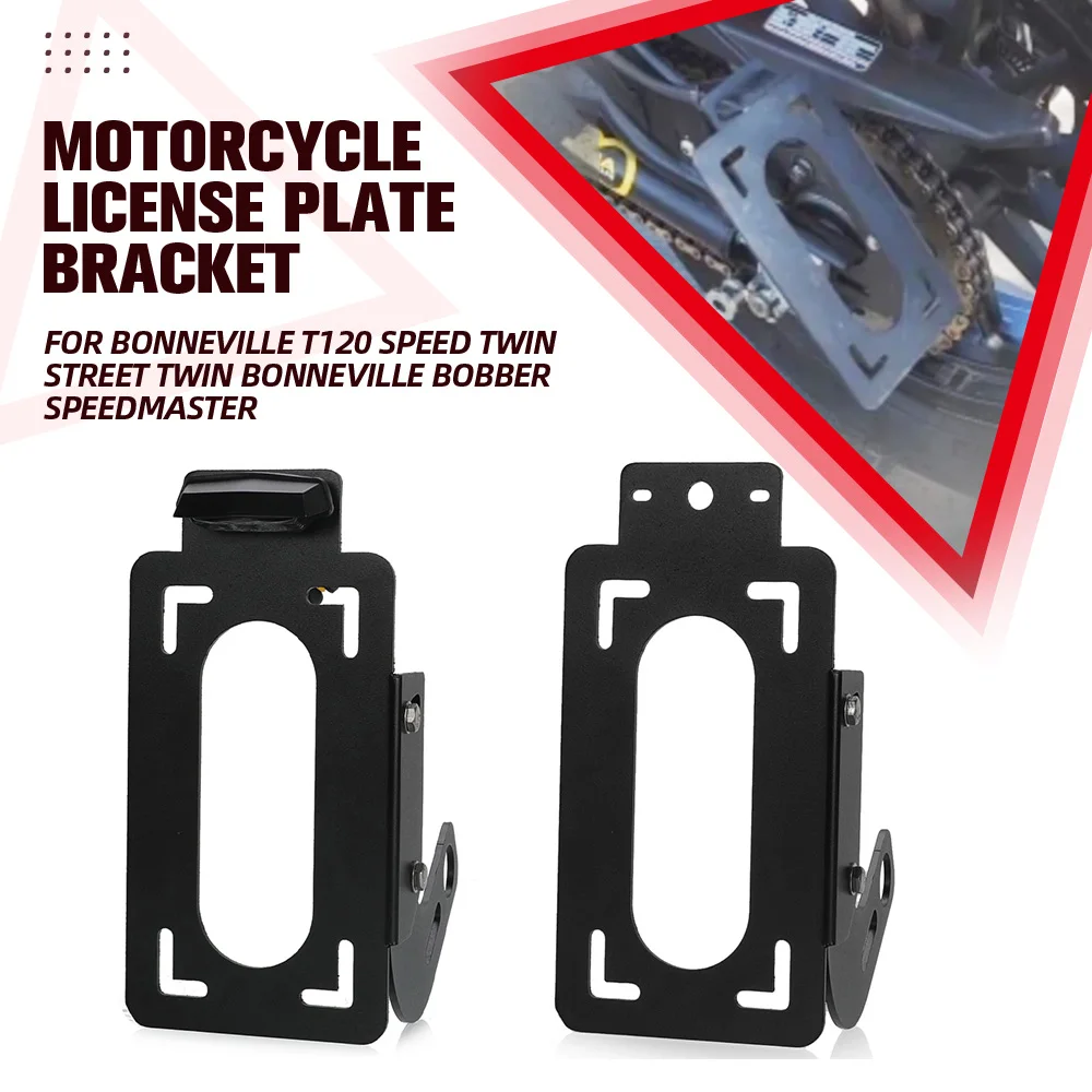 

Motorcycle License Plate Holder Tail Light Bracket For Bonneville T120 Speed Twin STREET TWIN BONNEVILLE BOBBER Speedmaster