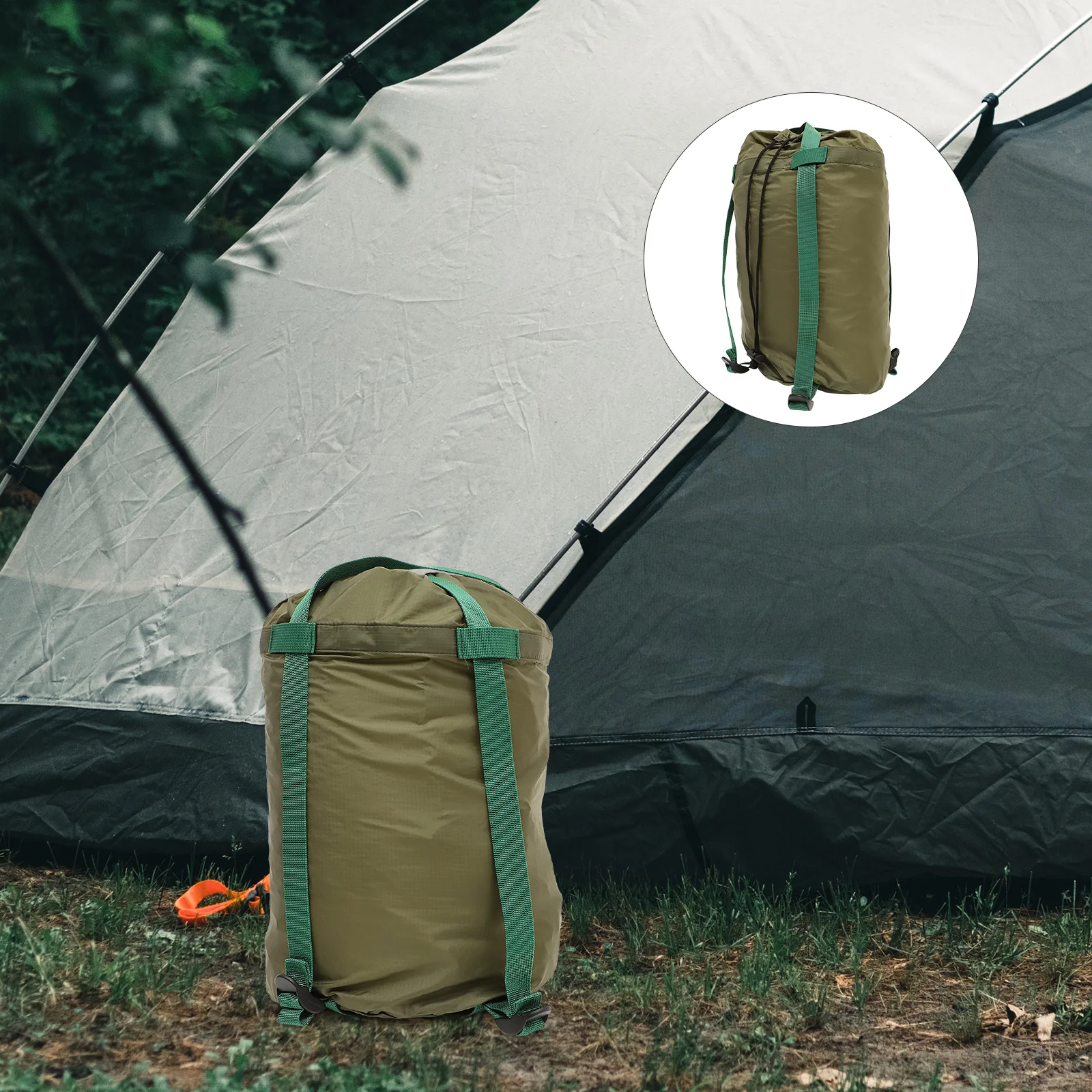 

Hiking Camping 20x46cm Bag Durable Lightweight Tidy Stitching Reinforced Straps Portable Outdoor