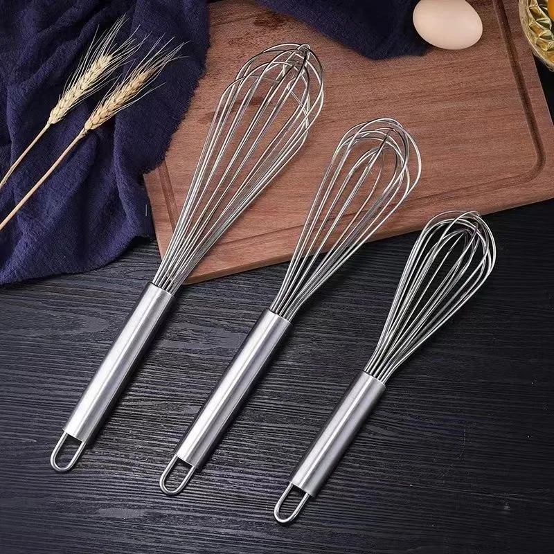 Stainless Steel Manual Egg Beater Egg Stick Mixer Egg Beater Cream Egg Baking Egg Mixing Artifact Household Baking Tools