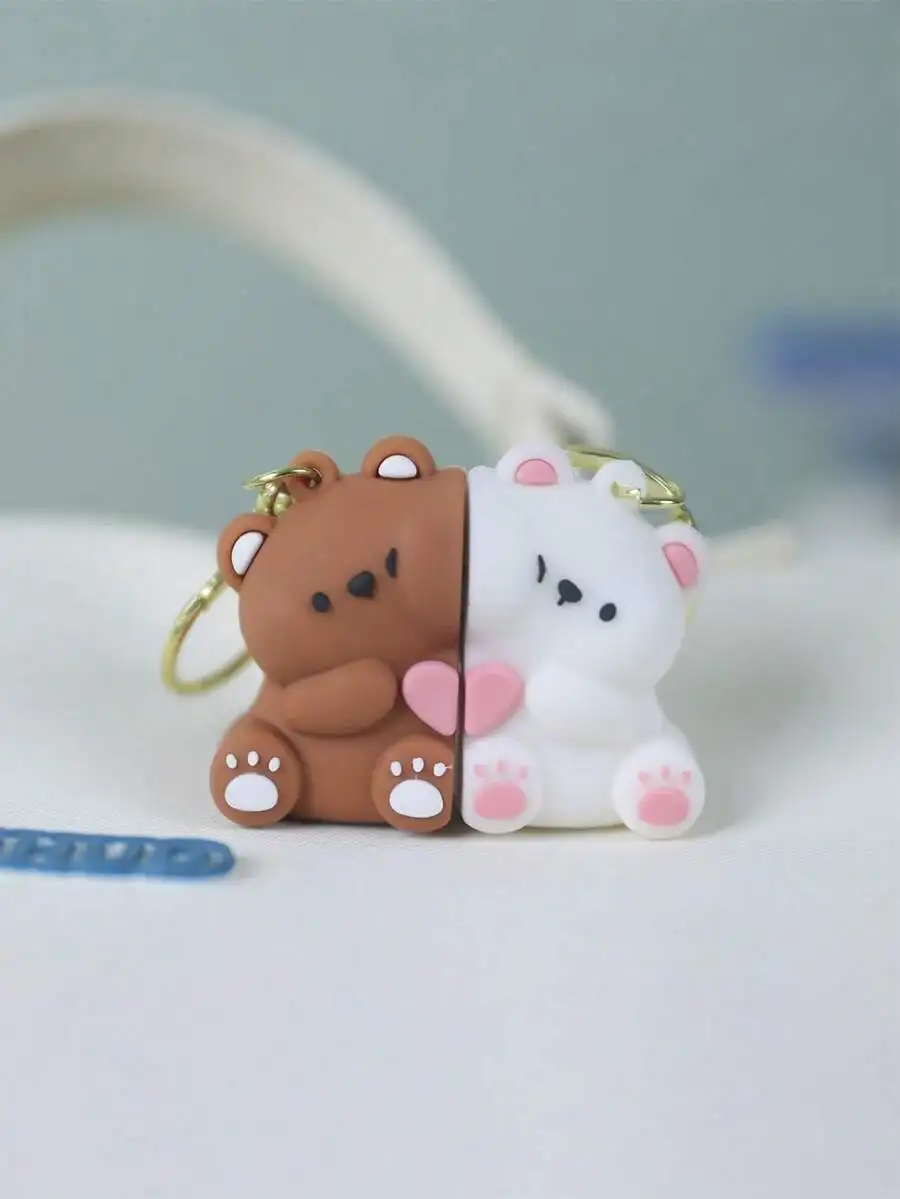 

2pcs Premium Personalized Couple Keychain, Suitable For Christmas, Mother's Day, New Year, Birthday, Back To School, Party Gifts