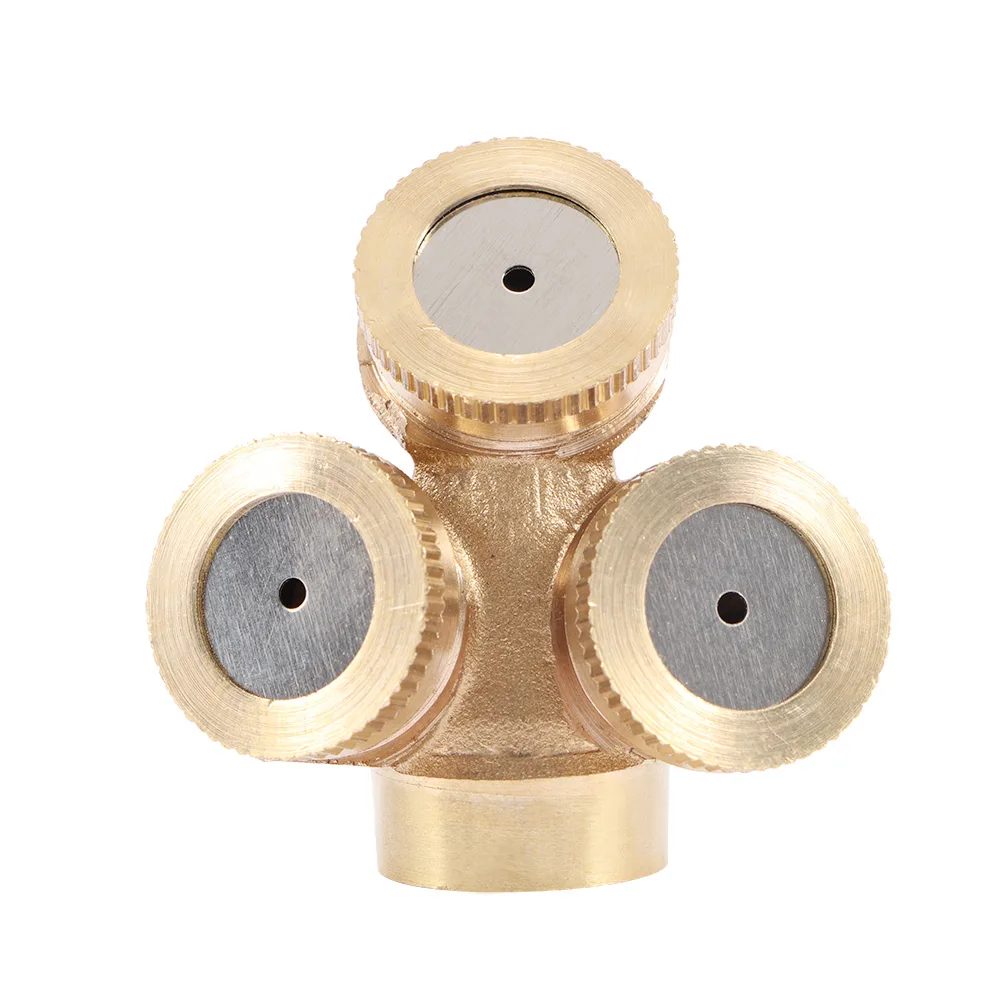 

Brass Home Connector Sprayer Watering Cool Dust Spray Nozzle Misting Sprinklers Irrigation System Garden Tools