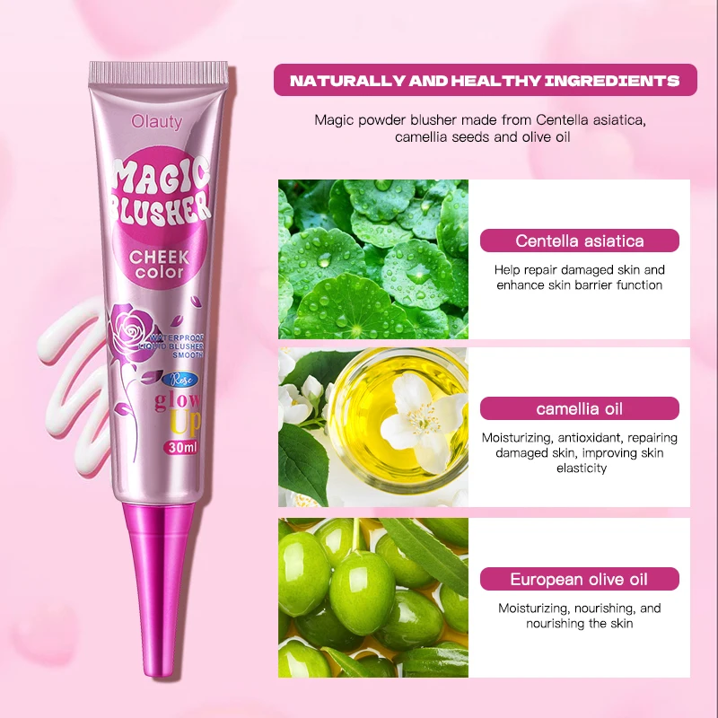 Magic Color-Changing Matte Blusher Waterproof Liquid Blush Long-Lasting Easy Makeup Complexion Enhancer Pink Face Rouge view 5
