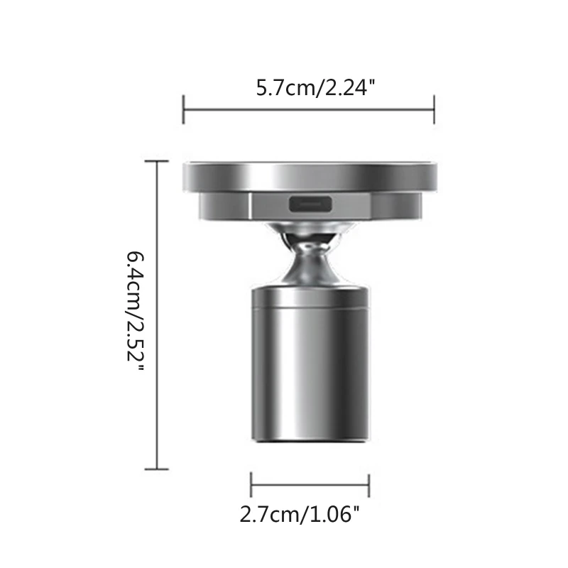 15W Car Magnetic Suction Wireless Charging Holder Stand -Magsafe Charger Bracket for Apple 12 Pro Max/Mate RS/Mate 20