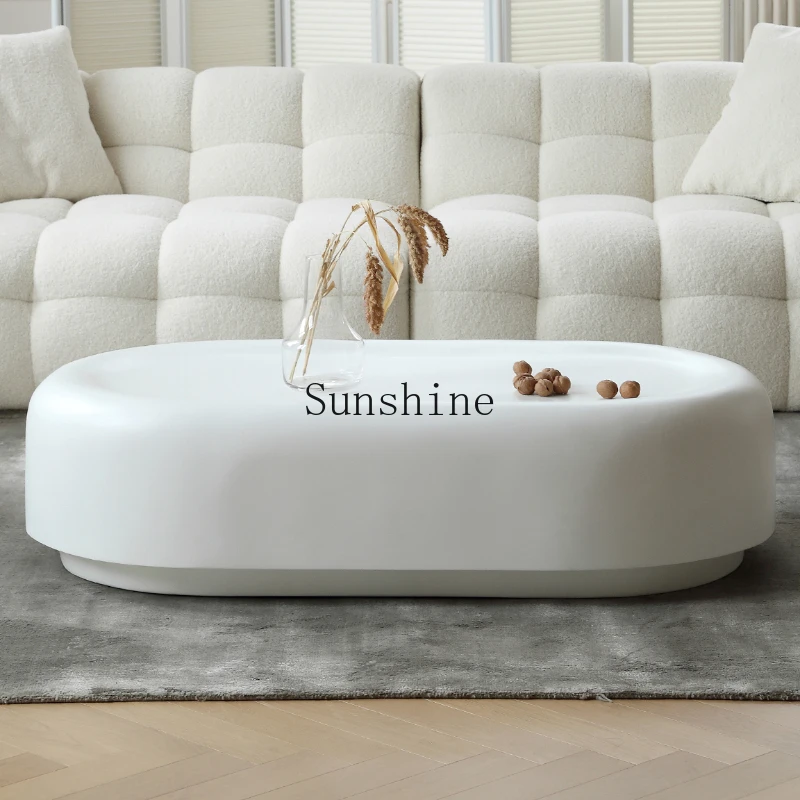 

Soap coffee table creative art personality oval shaped coffee table