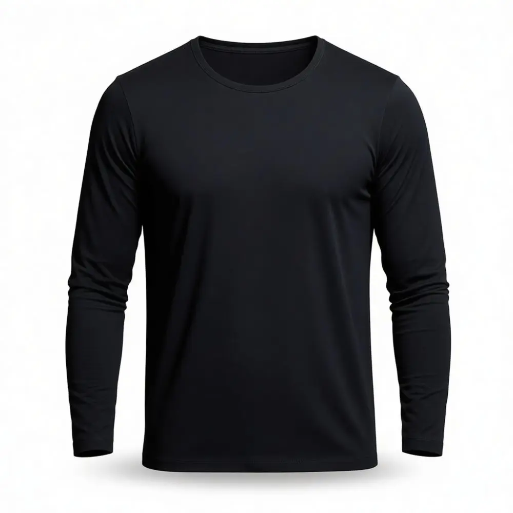 Mens Long Sleeve V Neck T Shirt Slim Fit Dark Gray Base Layer Casual Pullover Tops Breathable Elastic Comfortable