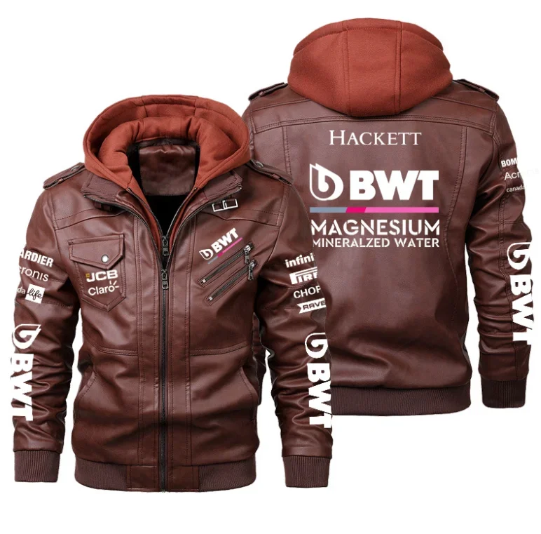 Nuovo bomber Lewis Hamilton F1 logo giacche in pelle da uomo autunno Casual moto PU giacca Biker cappotti in pelle abbigliamento di marca EU