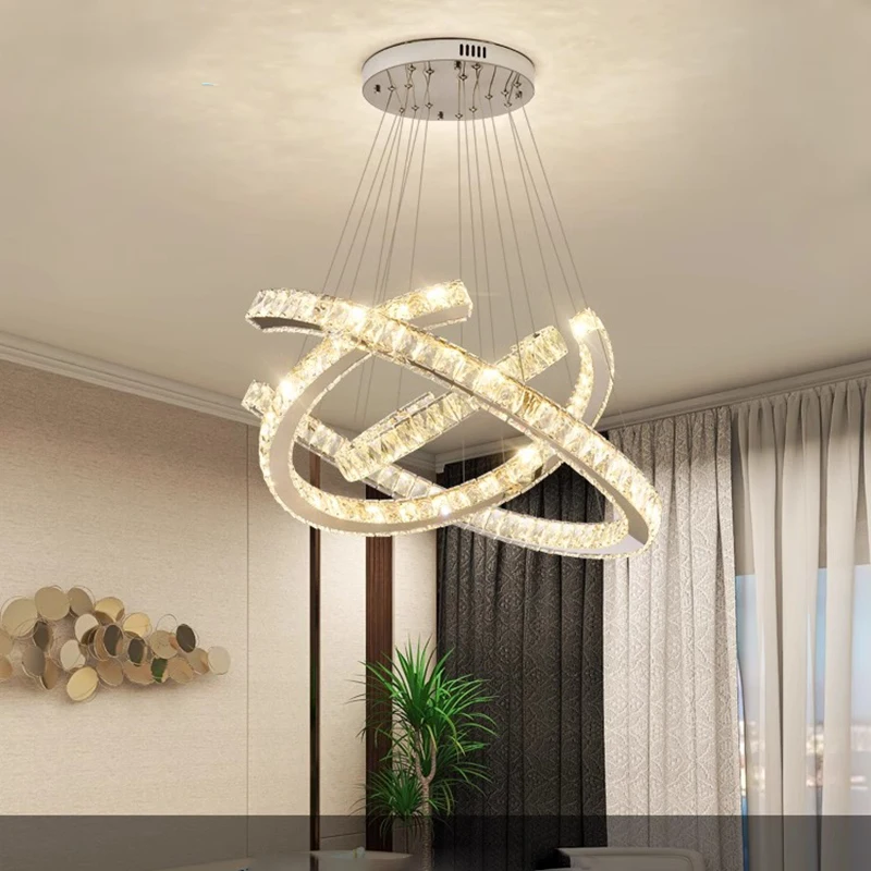 

Modern home decoration crystal chandelier, stair Pendant lamp, living room Pendant lights, interior lighting