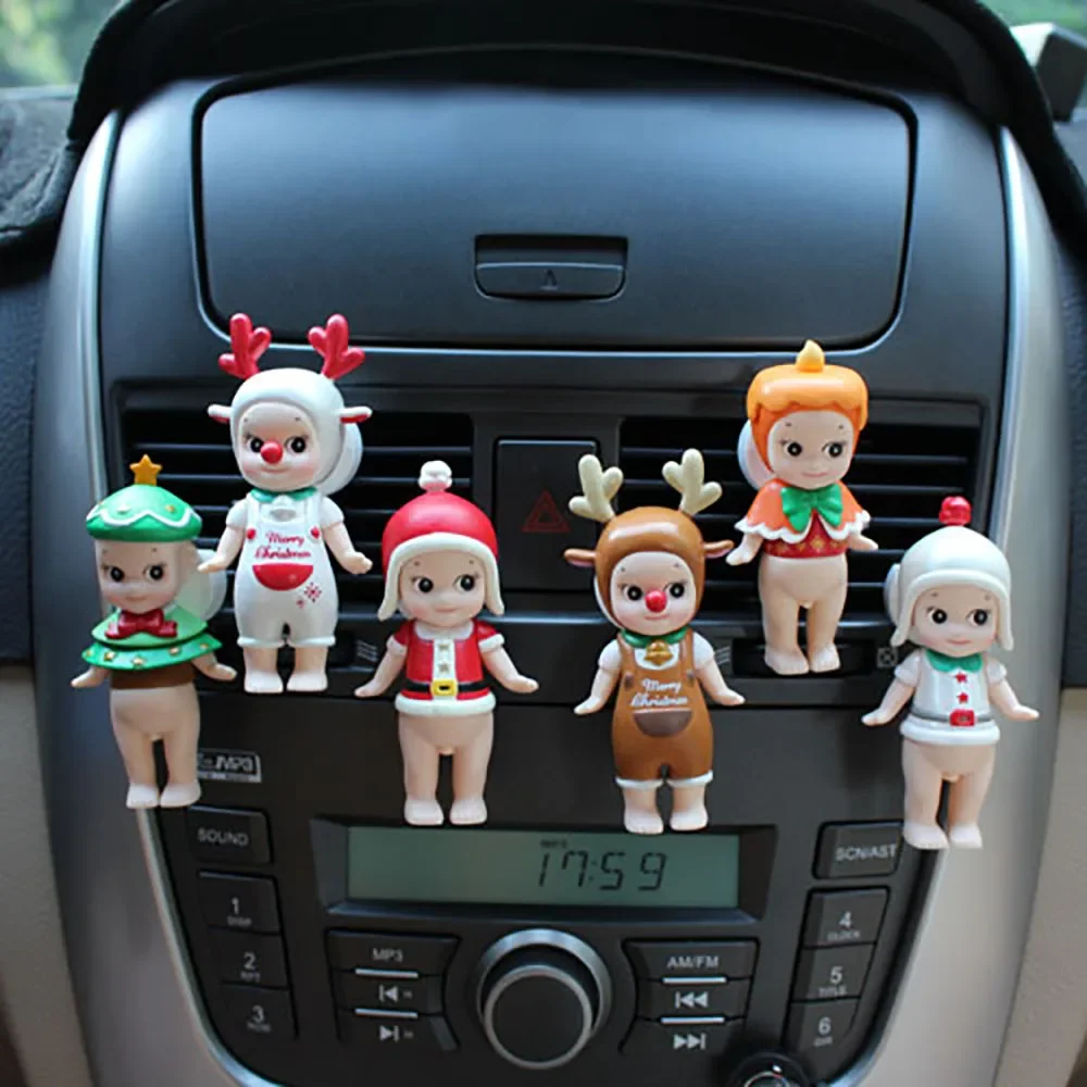 

Car Cute Decoration Christmas Angel Doll Perfume Clip Air Freshene Auto Outlet Scent Diffuser Aroma Smell Purifier Accessories