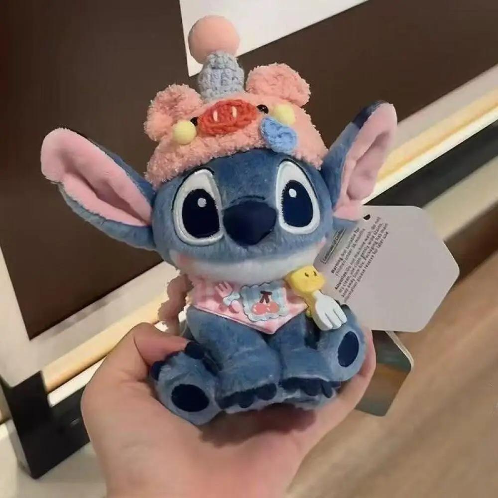 ตุ๊กตาดิสนีย์ลิโลแอนด์สติทช์แต่งตัวเป็นดอกไม้หลากสี ขนาด 15 ซม. พวงกุญแจตุ๊กตาขนนุ่ม ของตกแต่งกระเป๋าเป้ ของขวัญคริสต์มาสสำหรับเพื่อน