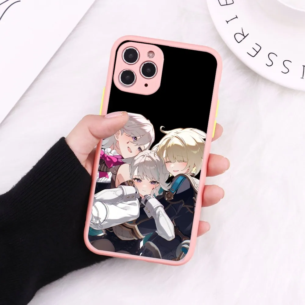 Lyney And Lynette Genshin Impact Phone Case for iPhone 14 11 12 13 Mini Pro Max 8 7 Plus X XR XS MAX Translucent Matte Cover