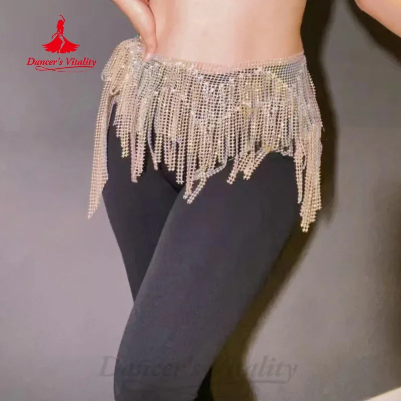 BellyDance Performance Belt Triangular Tassel Hip Scarf Adult and Children\'s Oriental Dance Professional Training Accessories