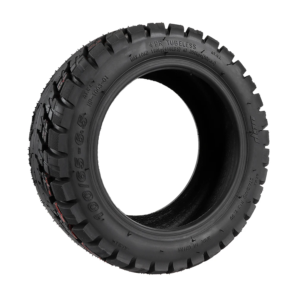 Ulip 11 Inch 100/65-6.5 Tubeless Tire Widened & Thickened Vacuum Tire Off-Road Tire with Nozzle