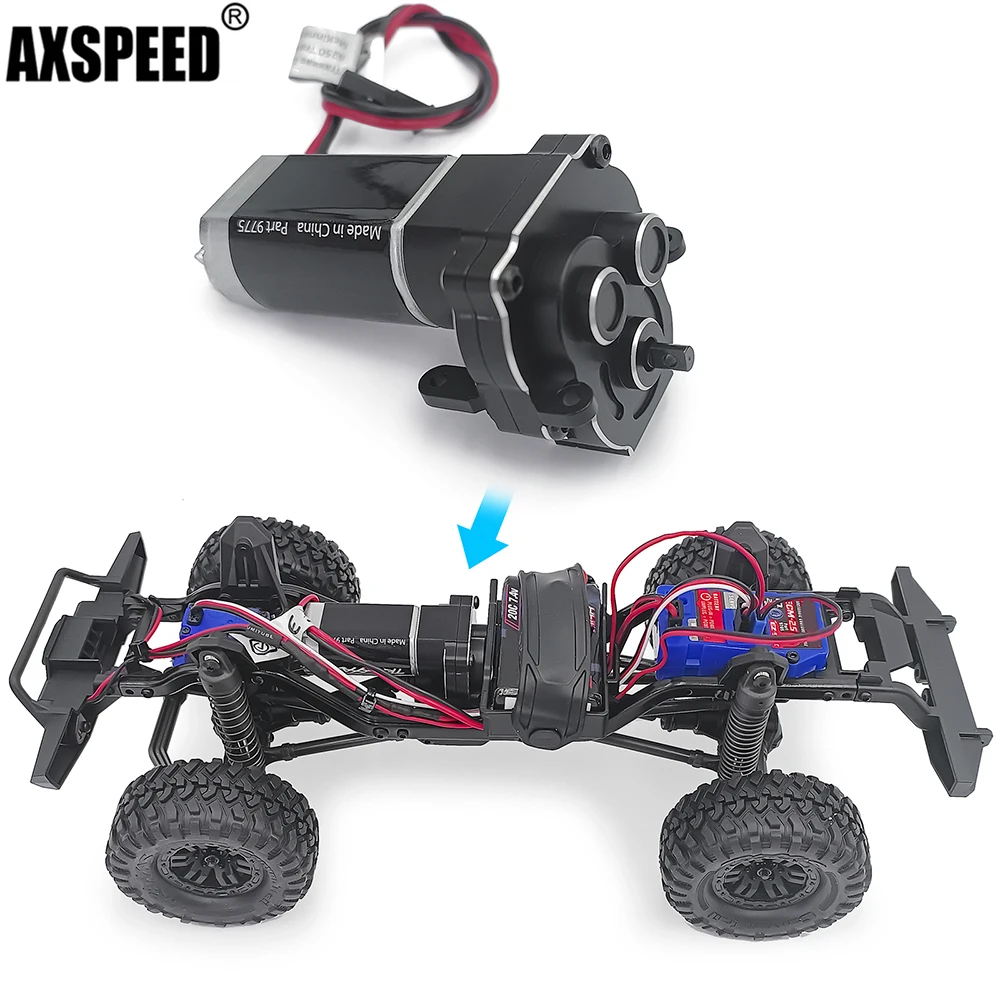 

AXSPEED Metal Complete Transmission Gearbox with Gears for 1/18 TRX-4M Bronco Defender RC Crawler Car Parts