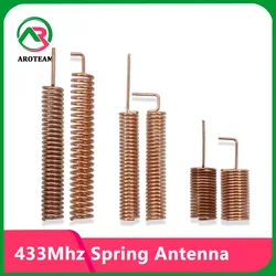 100 pz 433Mhz Omni Spring Lora Coil Antenna 2 ~ 3dBi interno rame Omni elicoidale ripetitore di segnale aereo per scheda di rete Wireless