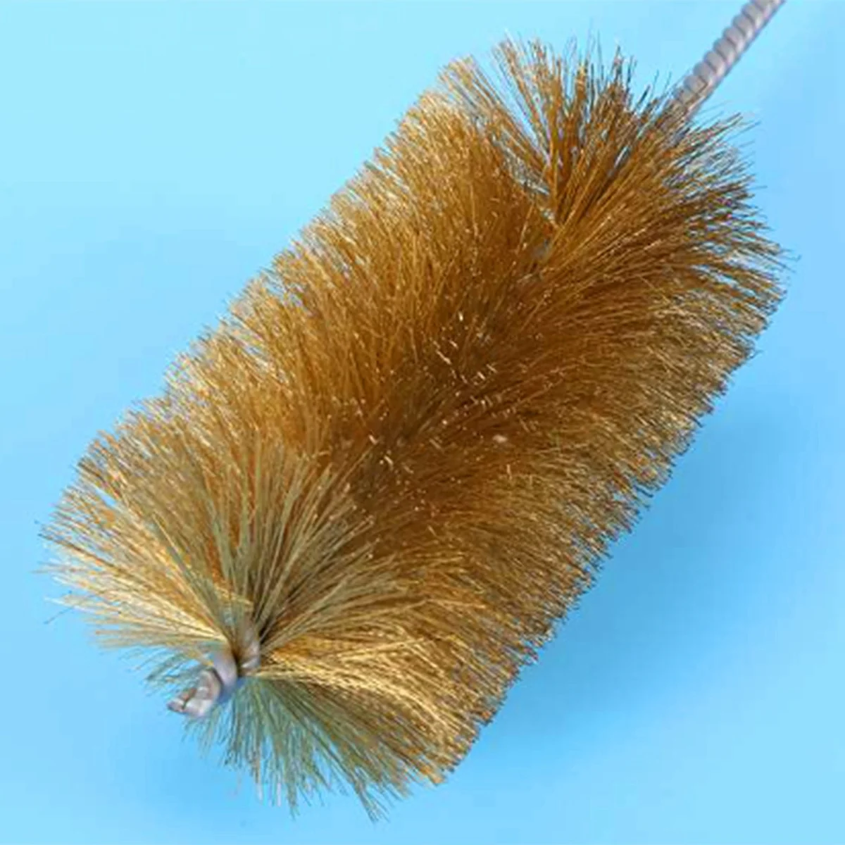 Copper Wire Pipe Chimney Cleaning Brush Long Handle Copper Wire Brush Rust Brush Polishing Pipe Brush Diameter 50mm