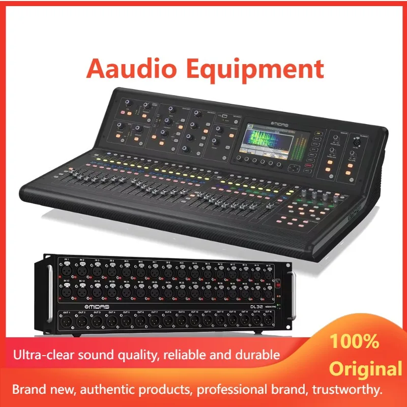 Midas M32 Live Digital Mixer + DL32 Stagebox Bundle Studio Pa System Music Equipment Stage Live Show 32 Inputs Digital Console