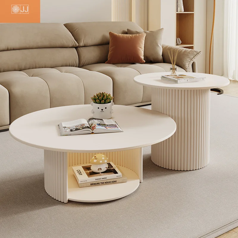 Light luxury cream style simple small apartment Internet celebrity child and mother rock slab