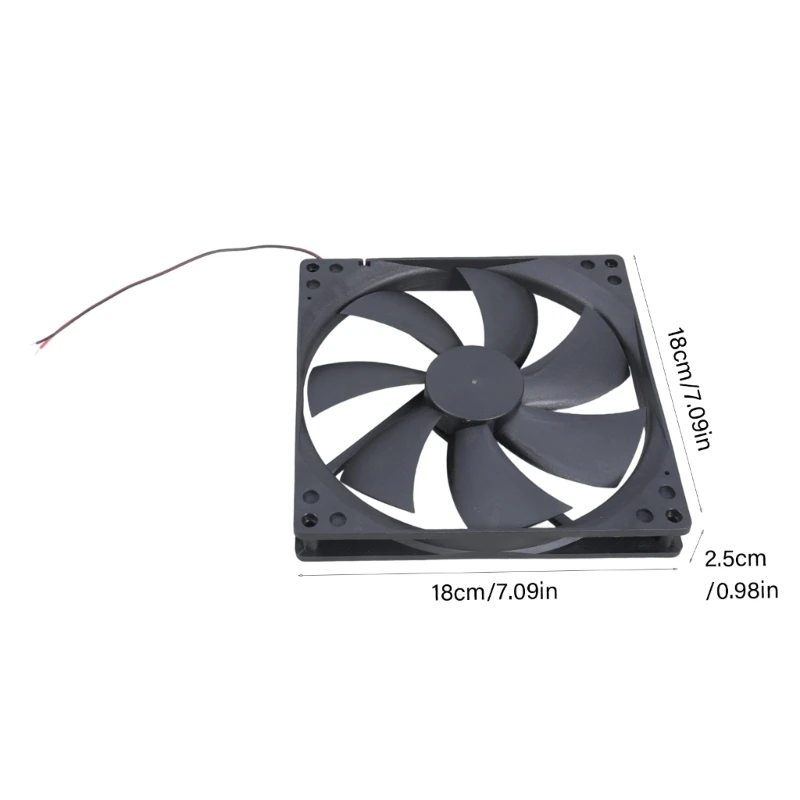 12V 18025 High Performances PC Case Fan For Server Rack And Small Space Ventilation 83CF