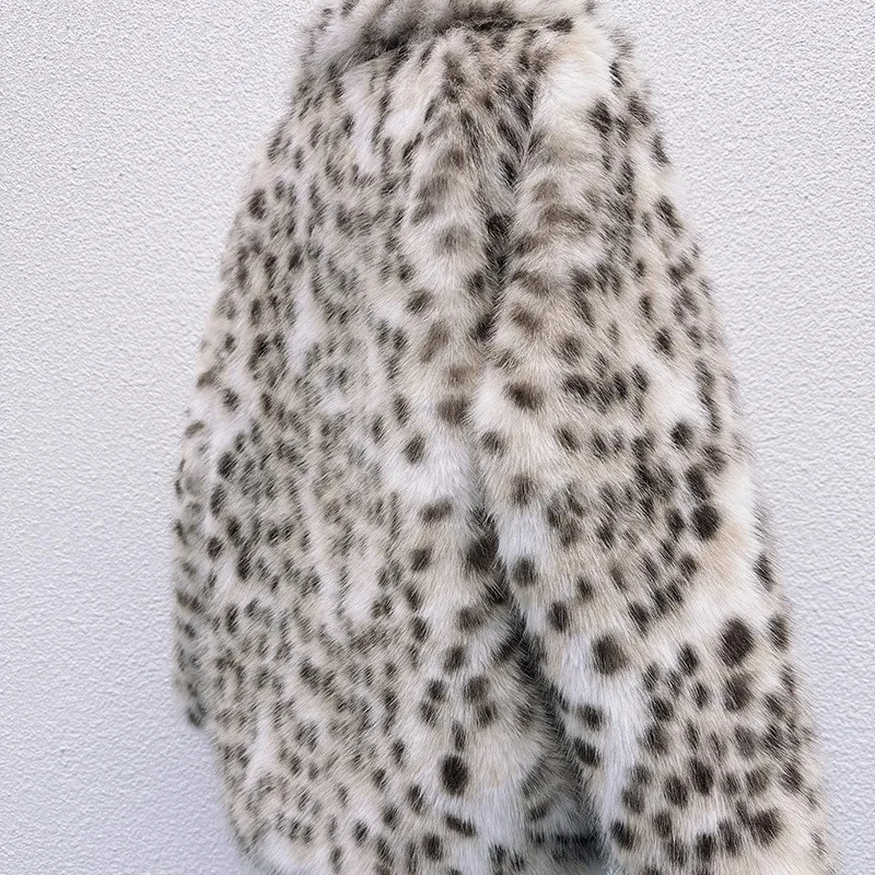 2025 casaco de pele sintética de grandes dimensões feminino gola virada para baixo estilo vintage derrubado pele sintética engrossado inverno quente sólido outwear topos