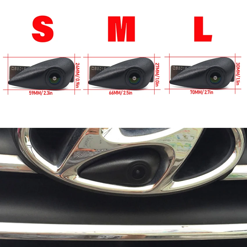 AHD 1080P Vehicle Emblem Logo Front View Camera For Hyundai IX35 I30 Tucson Accent I40 Santa Fe Dm H1 Terracan HB20 Terracan view 2