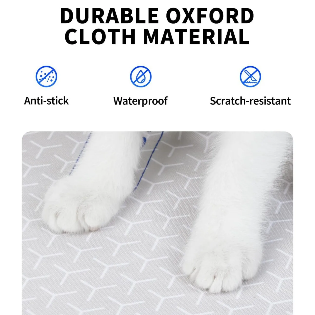 2er-Pack Wasserdichte, Auslaufsichere, Kratzfeste, Antihaft-Katzenstreu-Matte für PETKIT Pura Max 2 Katzentoilette Haustierzubehör – Detail 2
