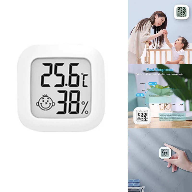 

ABSE-Mini LCD Digital Thermometer Hygrometer Indoor Room Temperature Humidity Meter Sensor Gauge