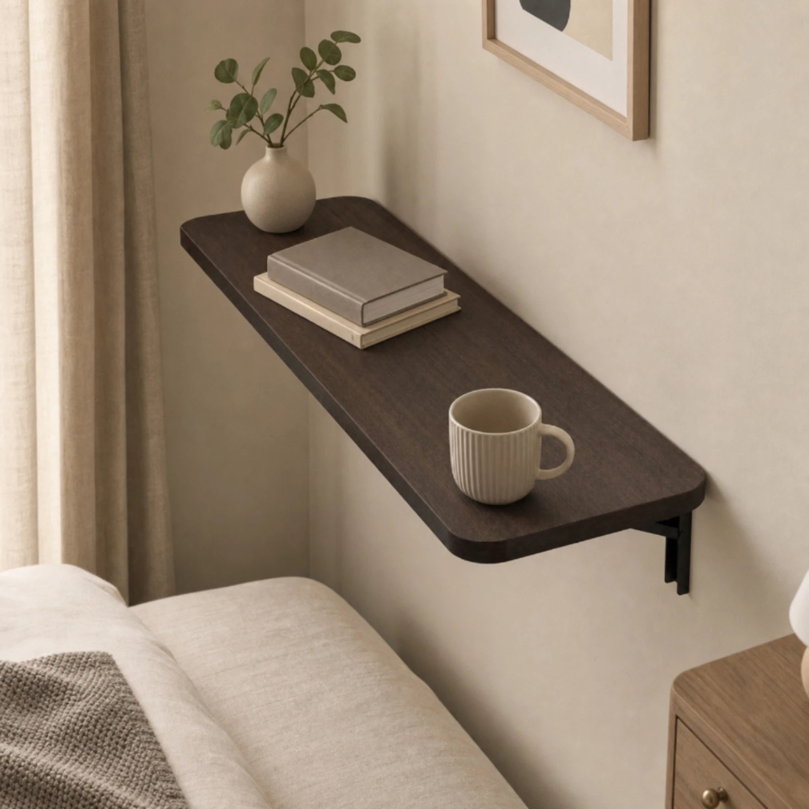 Wall-Mounted Folding Table Foldable Wall-Mounted Study Table with Installation Hardware Multifunctional Long-Lasting