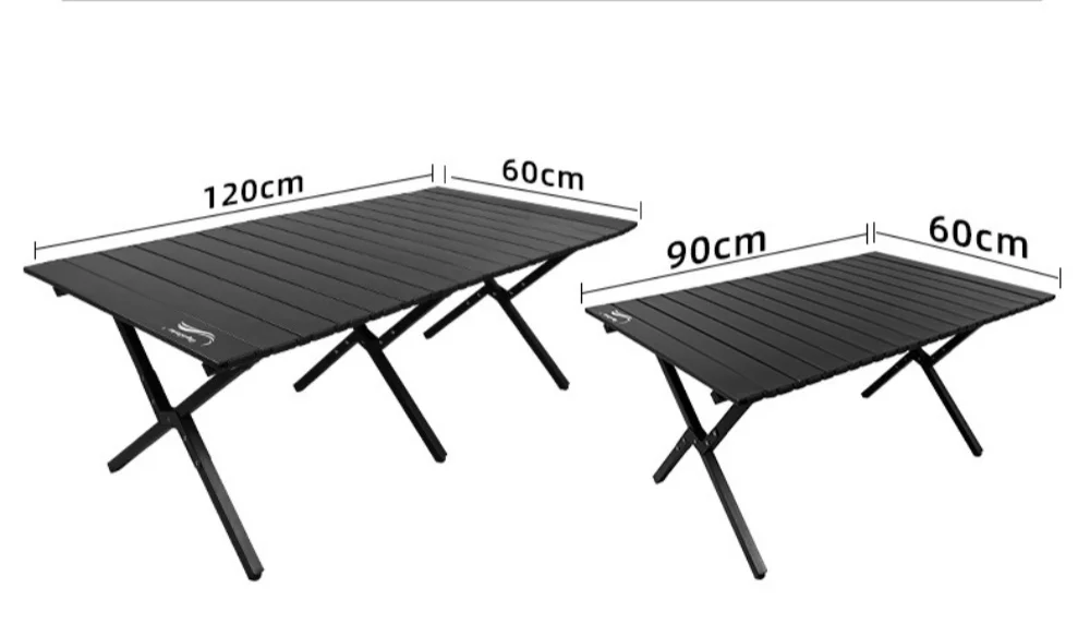 Яичный рулет, портативный складной стол из углеродистой стали для кемпинга, путешествий, пикника, барбекю, стол