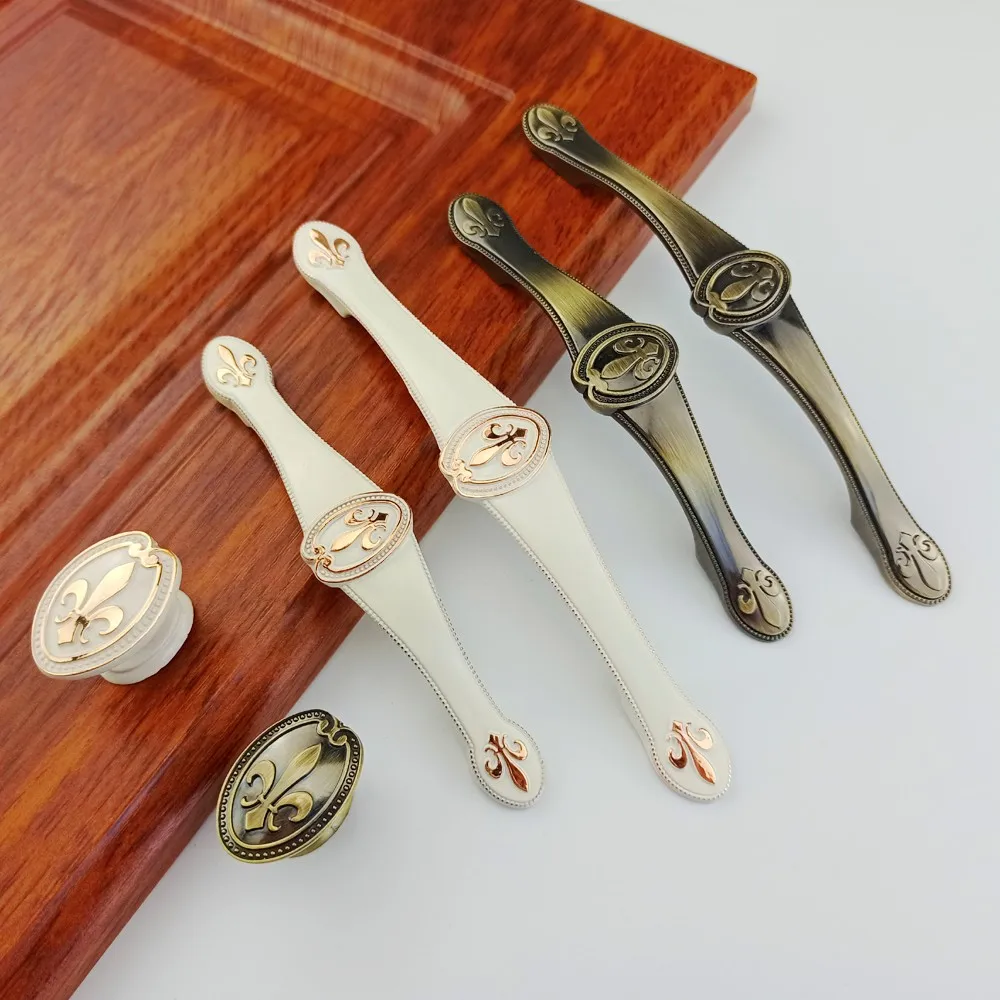 Bronze Handle For Furniture Hardware Kitchen Cabinets Door Drawer Knob Wardrobe Cupboard Wine Cooler Pulls Shoe Cabinet Handles