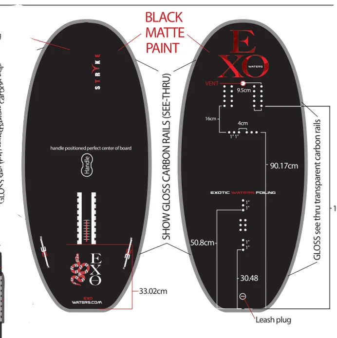 

Customized Design Printed Chaz specd sheet 4'10'X 27 110L Carbon Surfboards