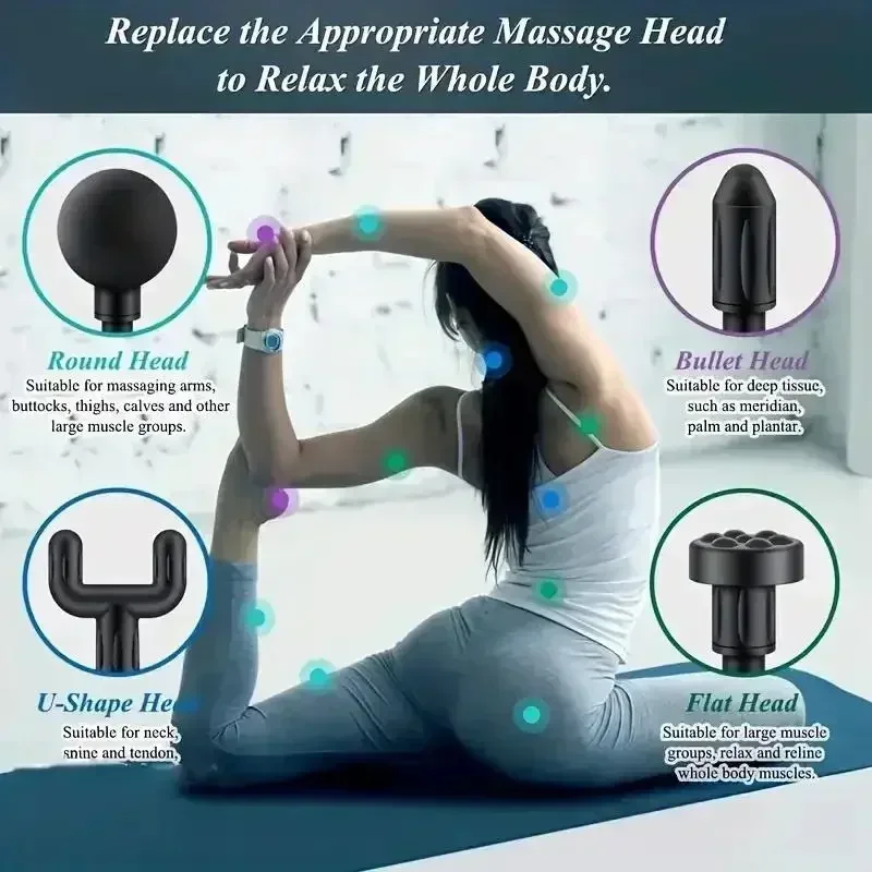 Wireless mini fascia gun, muscle relaxation massage device, cervical membrane, cervical spine massager