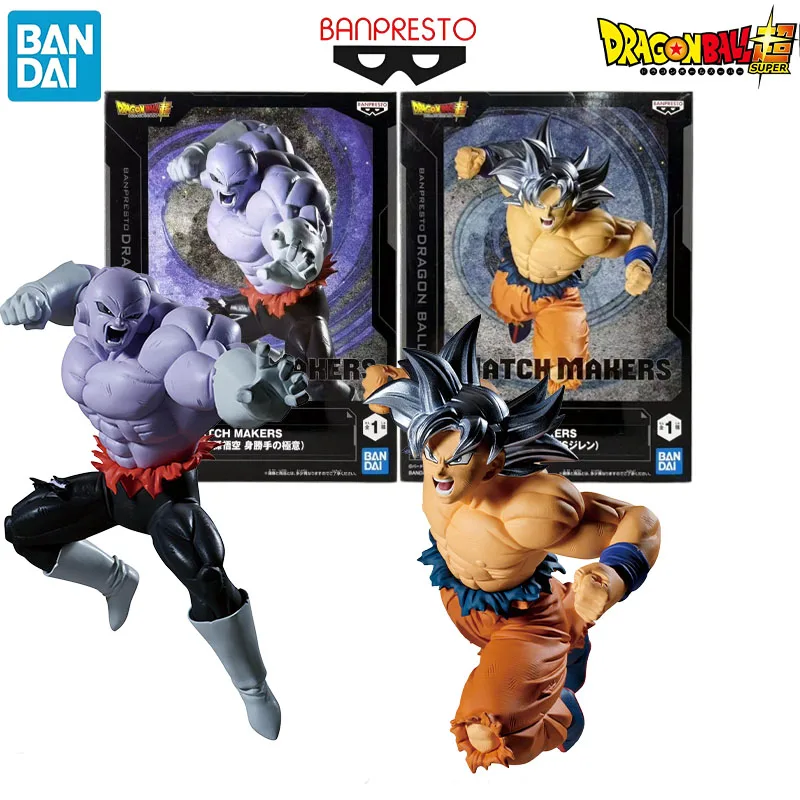 In Stock Bandai Genuine MATCH MAKERS Dragon Ball Super Son Goku Jiren Anime Character Christmas Gift Action Toys Collect Model