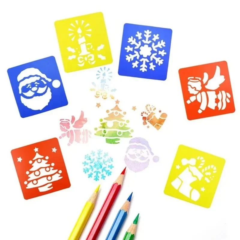 1 set Montessori bambini giocattoli da disegno modello di pittura fai da te stencil arte artigianale giocattolo di apprendimento giocattolo educativo per regalo per bambini