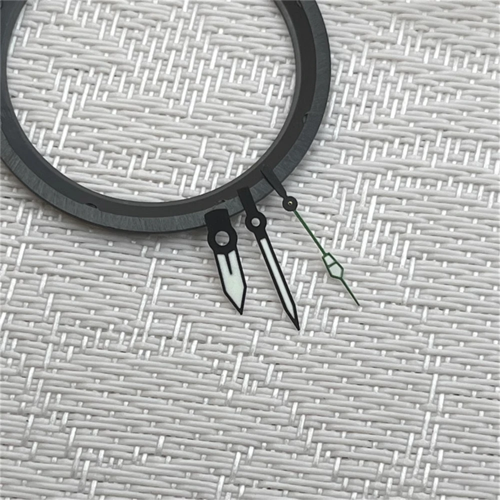 실버/블랙/로즈/골드 시계 바늘, NH35 그린 야광 시계 포인터, NH34, NH35, NH36, 4R35, 4R36 무브먼트 액세서리용