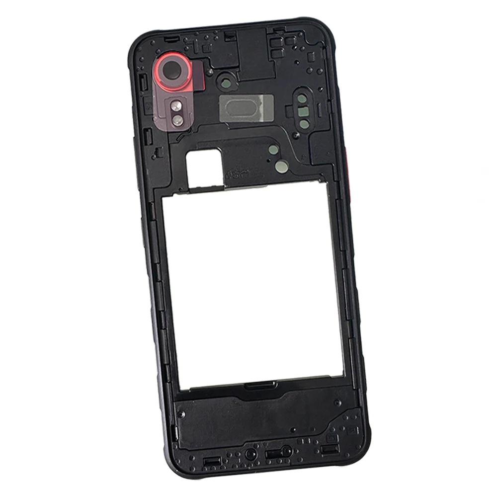 For Samsung Galaxy XCover7 Middle Frame Rear Bezel Plate Chassis Housing For XCover 7 Back Frame LCD Frame