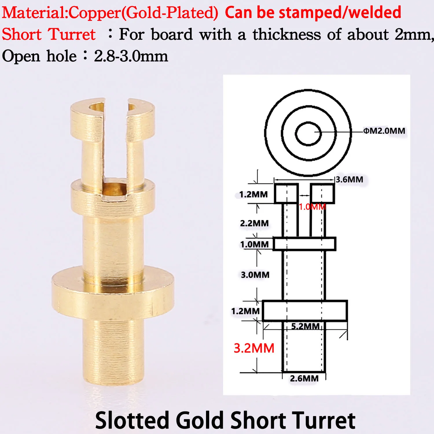 Variant: Slotted Gold Short